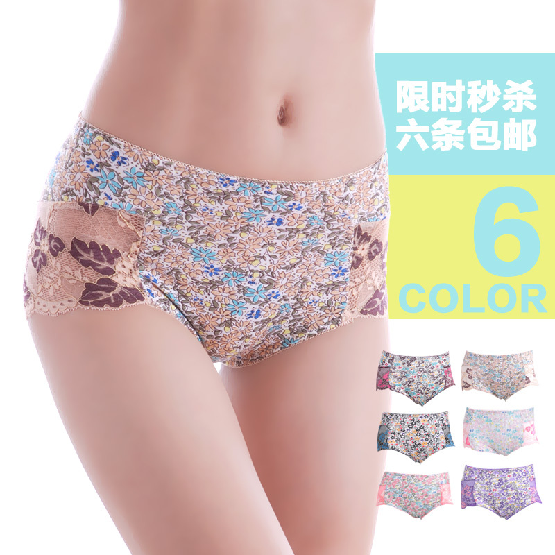 6pcs/lot  new arrival sexy seamless bamboo fibre panty ladies' panties daily underwear for women briefs