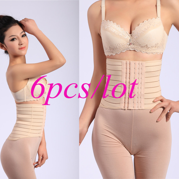 6pcs/lot Women's Body shaper Slimming Abdomen Belt Three Size L, XL, XXL Hot Sale free shipping 3858