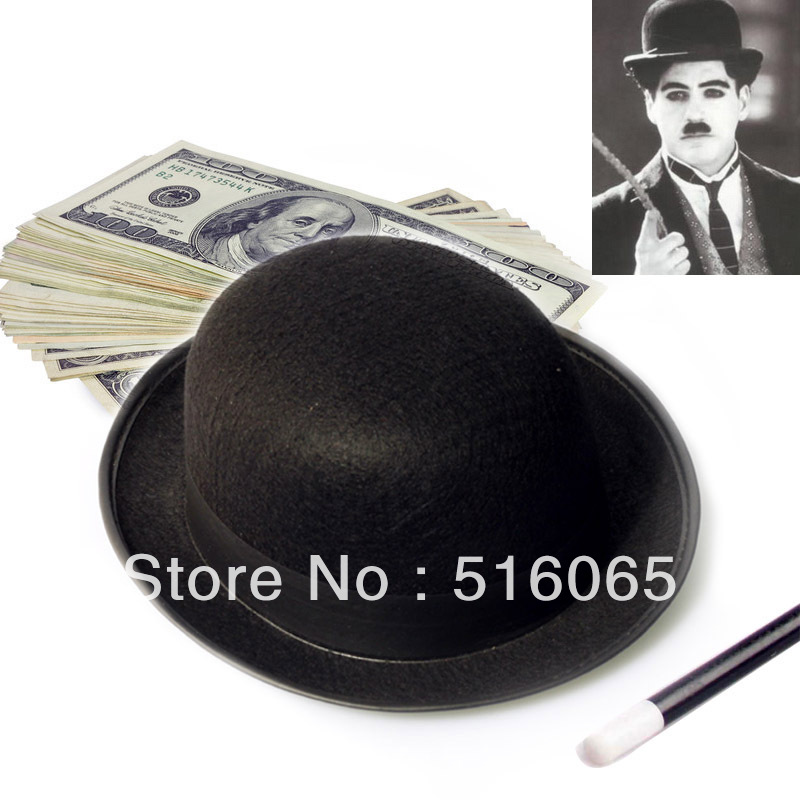 7.2" Fedoras hat magic cap fedoras jazz hat magic props Chaplin hat