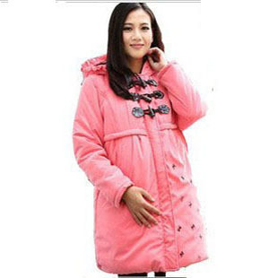 7.4 maternity clothing thickening thermal maternity cotton-padded jacket outerwear wadded jacket maternity clothing winter