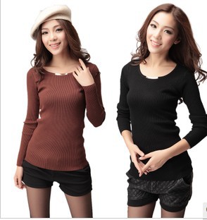 7 colors/New arrival fashion spring autumn winter basic o-neck women's fashion slim thickening rabbit knitted sweater/sr56