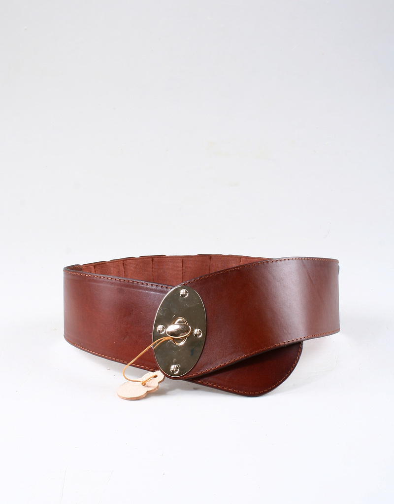 7026 metal rotating buckle elastic women's genuine leather fashion belt strap cummerbund