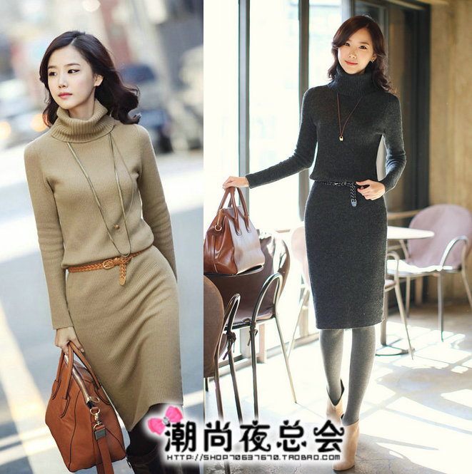 710 long-sleeve dress fashion noble elegant slim 2012 slim ol winter skirt