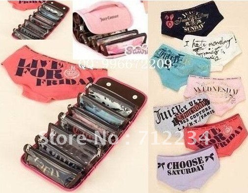 7pcs/ In 2012, the latest j box week than send tourism necessary underwear birthday underwear#198