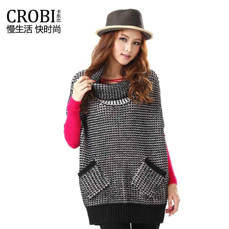 8.12 women's sweater thick outerwear sweater female loose fashion cutout