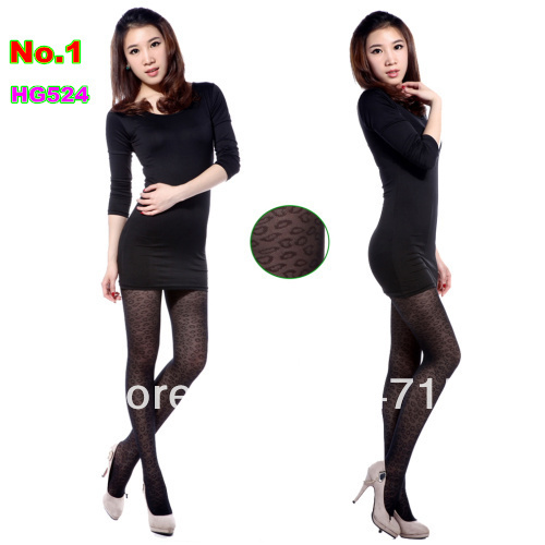 8 Different Kinds Fashion Sexy Black Pattern Jacquard Pantyhose Tights Women's Laddy's Pant Pantyhose Black Hot Selling