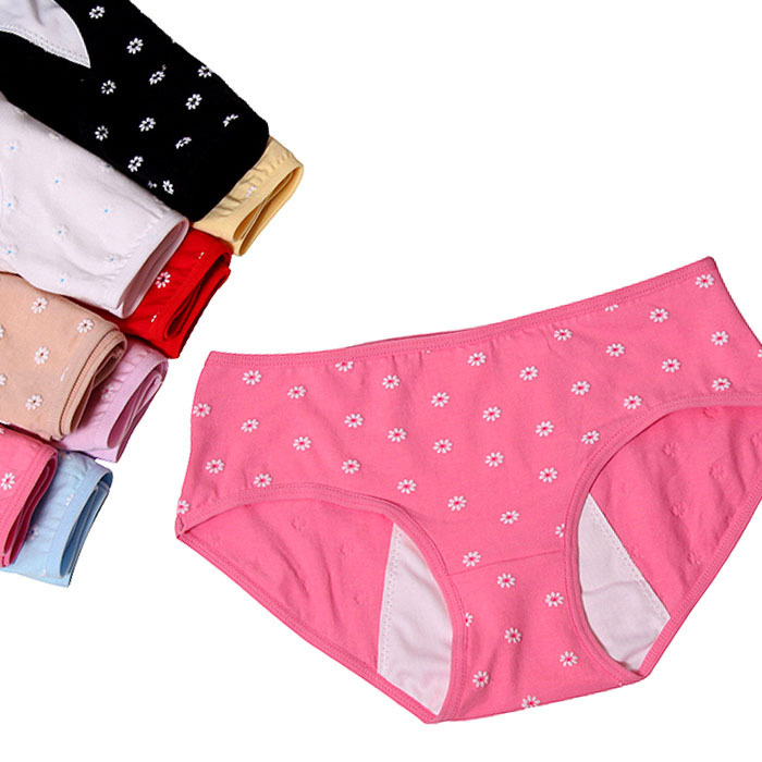 8 physiological panties panty leak-proof daily use night 100% cotton briefs health pants