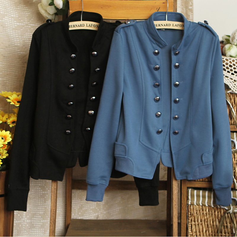 8104 - 0.39 2012 autumn british style personality handsome slim stand collar cardigan coat