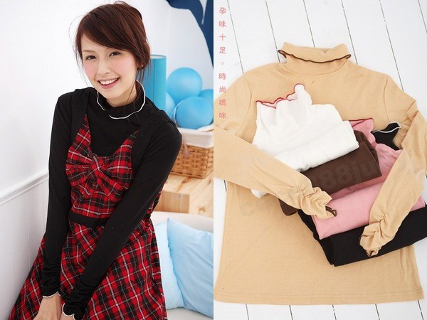 8139 all-match spring maternity basic shirt maternity top maternity basic t-shirt maternity clothing