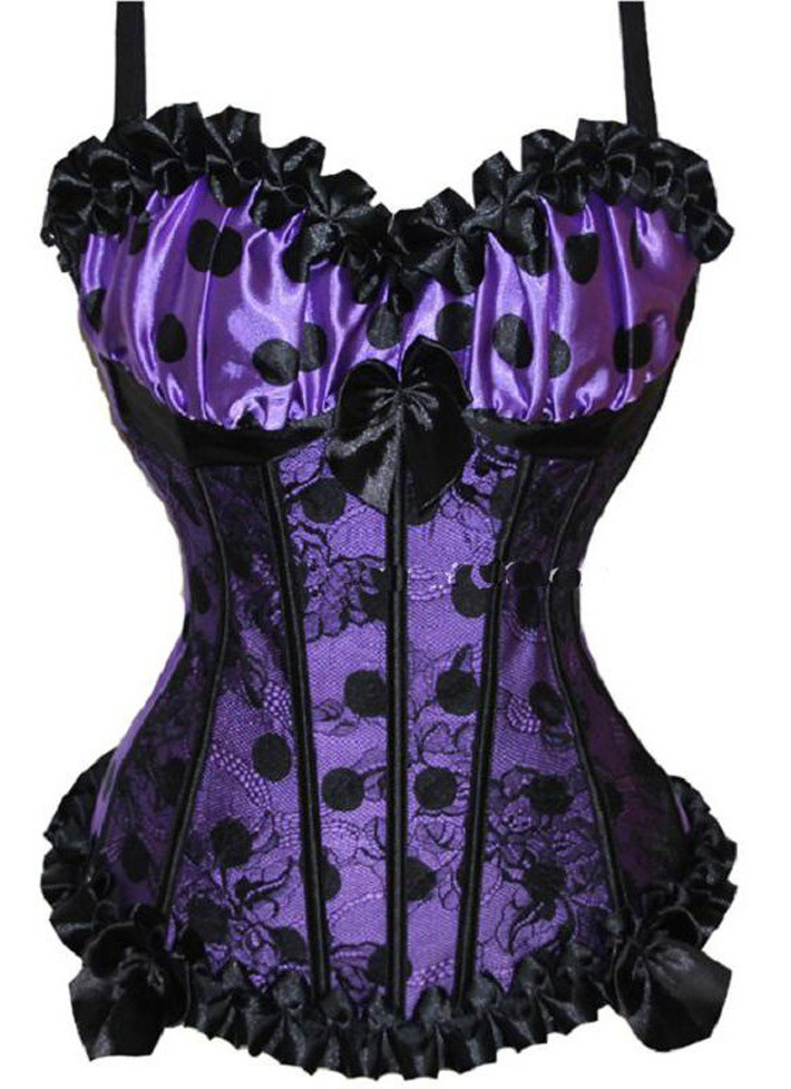 855 purple 1 piece dropshiping Women intimates sexy lingerie satin corset