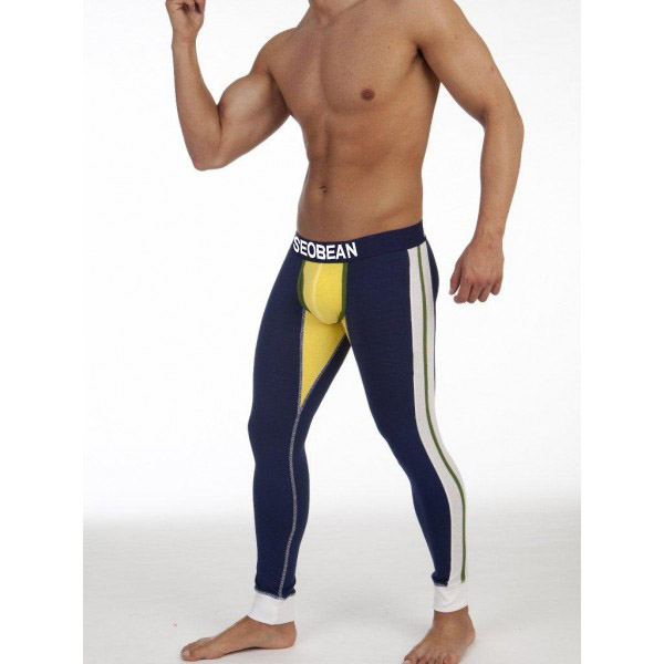 88 male long johns stereo slim long johns 100% cotton underwear thickness