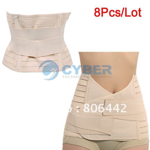8Pcs/Lot Women's Body Tummy Trimmer Invisible Slimming Waist Trimmer Belt Free Shipping