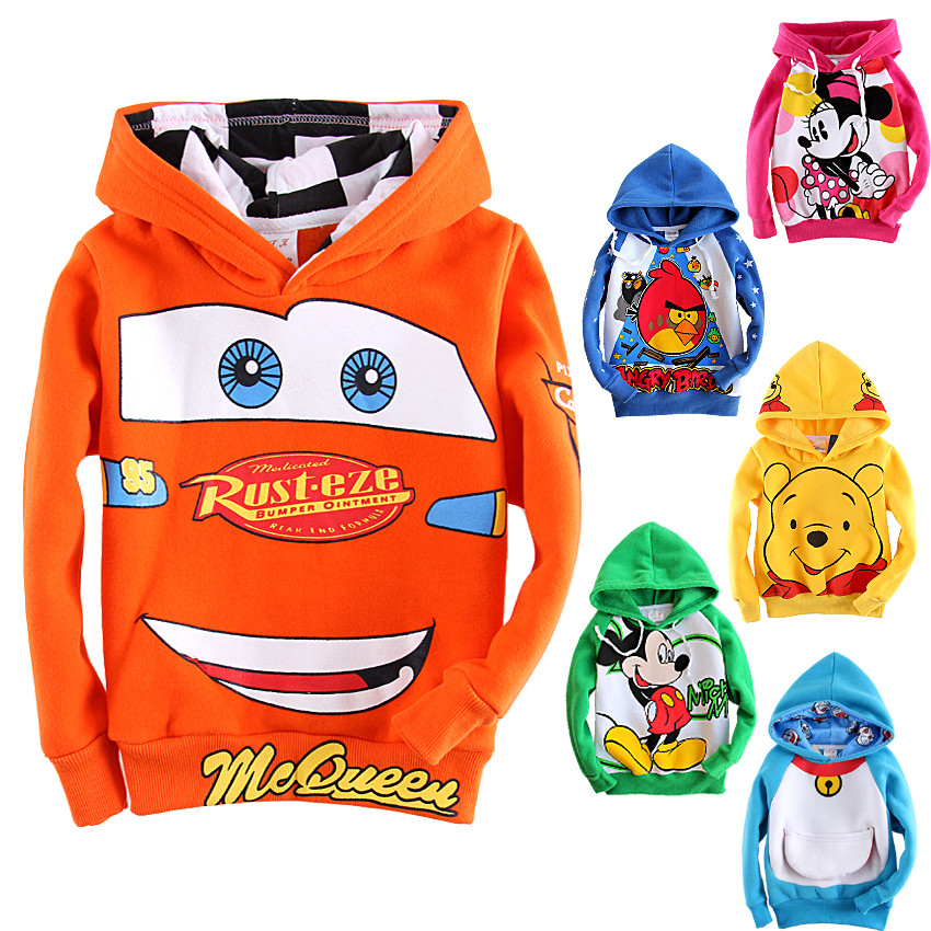 9.25 big children's clothing sweatshirt male child baby child plus velvet thickening fleece female child hoodie y01