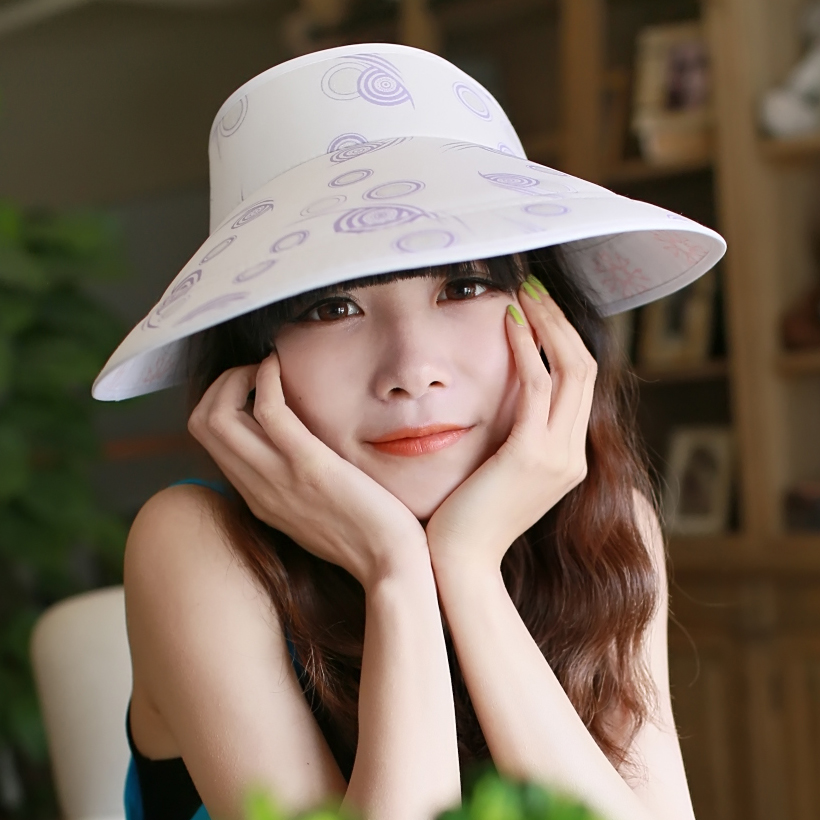 9.9 sports sunscreen sun hat visor big summer anti-uv women's sun-shading hat