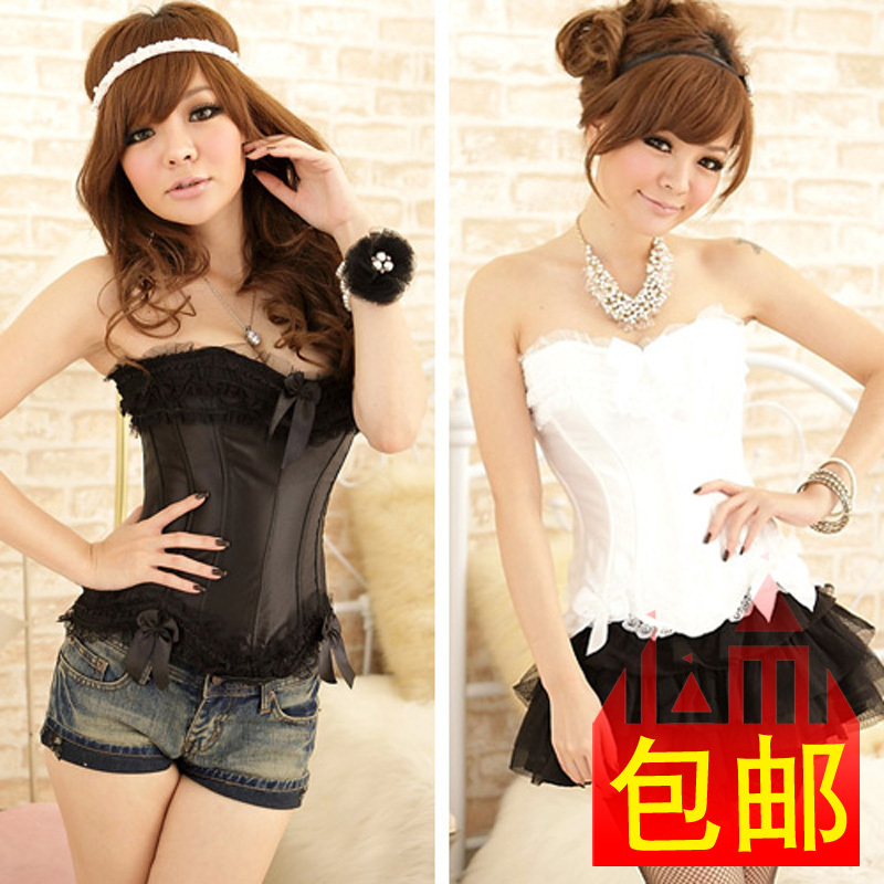 9  fashion waist shaper underwear vest cummerbund shapewear side buckle lace sexy corset