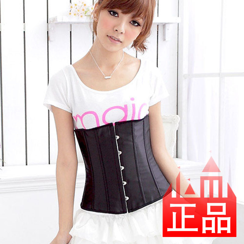 9  royal waist shaper corset vest underwear cummerbund belt clip pure black sexy corset