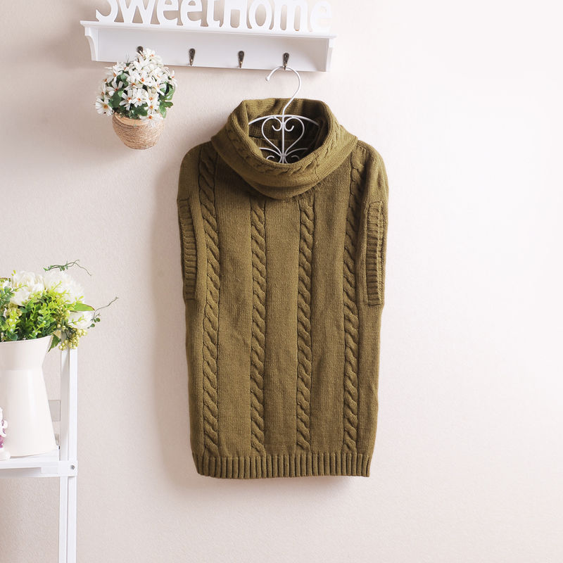 9 wool sleeveless o-neck solid color 2013 spring sweater 24sc6311 three-color