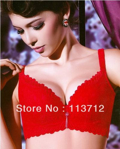 9125 A B cup brand new push up 100% cotton flower bra with free shipping