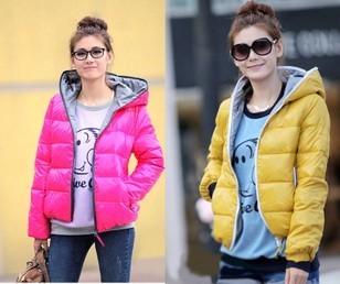 9212 2012 winter bright color waterproof reflective leather pressed cotton with a hood tights cotton-padded jacket wadded jacket