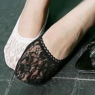 9336 single shoes fashion lace decoration sock slippers invisible socks short socks