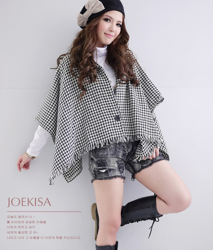 9400 houndstooth cloak trench