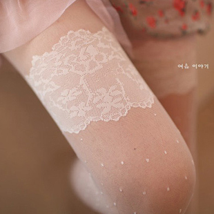 9408 pantyhose lace socks princess white stockings female socks