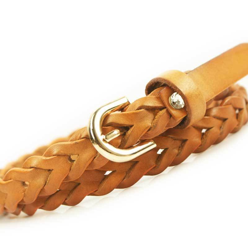 957 Women belt genuine leather belt thin female belt strap first layer of cowhide vintage belt knitted fashion