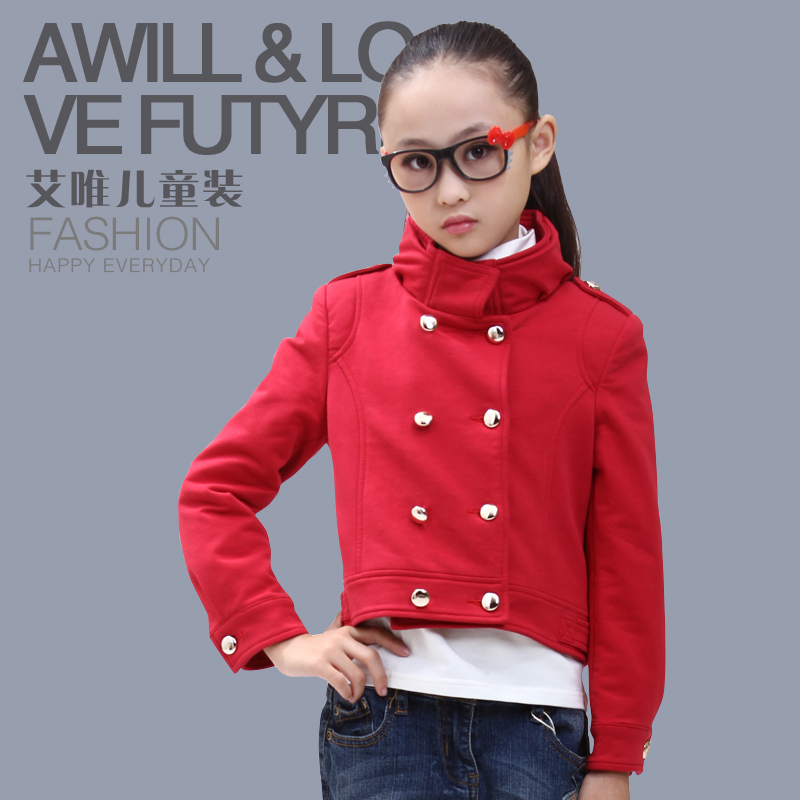 99 children's autumn and winter clothing fashion nobility small trench female child outerwear