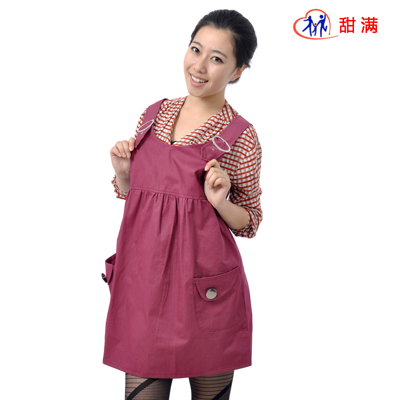 99 sweet radiation-resistant maternity clothing maternity dress anti morphism service 207