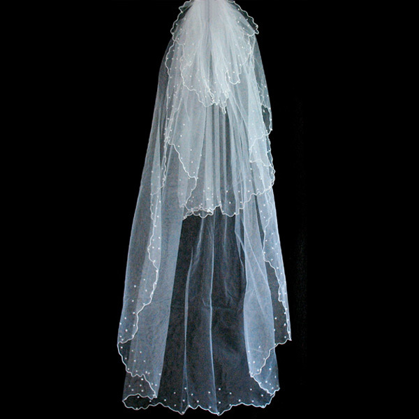 A bridal veil luxury veil wedding dress veil multi-layer veil ultra long 03 whitest