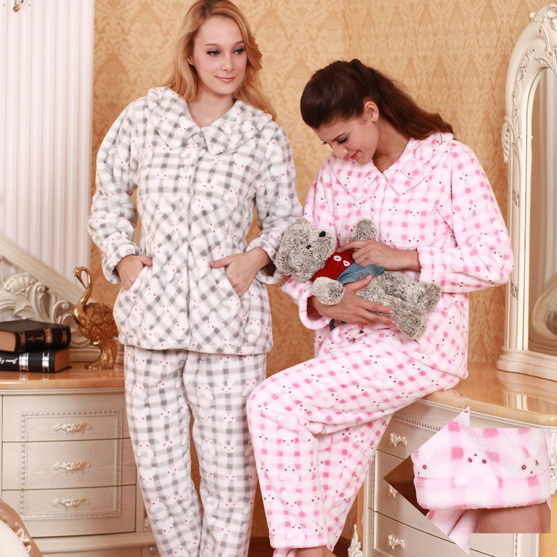 A delicate sleepwear winter cotton-padded super soft thickening female sleepwear lounge