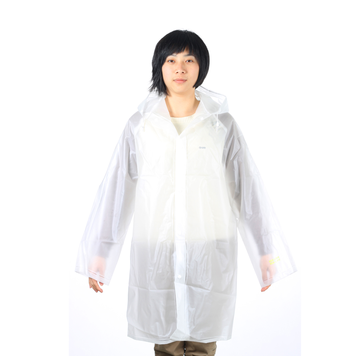 A-life new arrival poncho raincoat eva scrub transparent raincoat c-1301