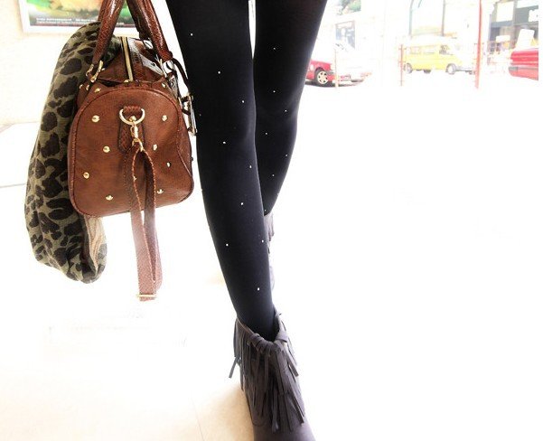 A minimum of $ 15 wholesale, Trendy velvet pantyhose the thickening brushed pantyhose 80D Diamond