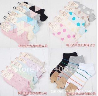 A number of color, more single ship sox cotton ship sox female socks wholesale