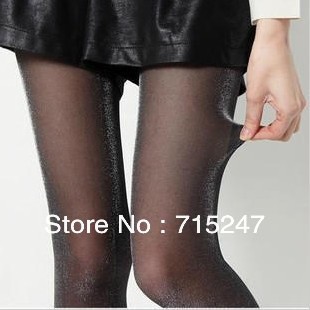 A refined packaging Bright silver color Si Jinsi cored wire pantyhose silver onions socks stockings
