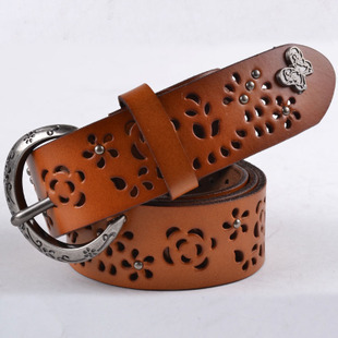 A retro the hollowing leather belt , women's casual fashion belt