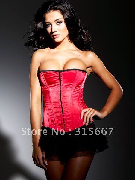 A set free shipping ,2012new Elegent corset,classic model corset STEEL BONE Sexy corset,lingerie,bustier SFMA011