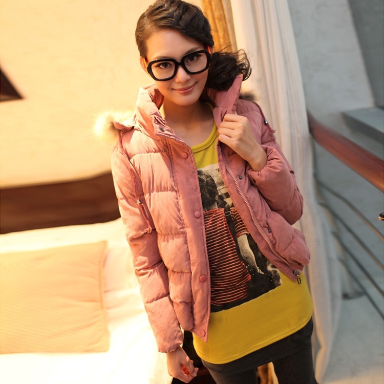 A-v1673 2012 women's with a hood thickening short design wadded jacket cotton-padded jacket 11 - 15