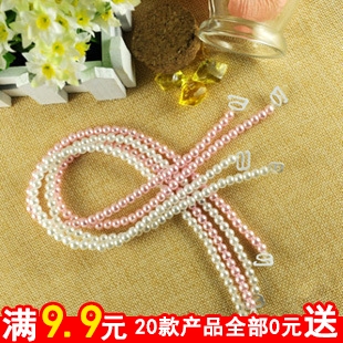 A0165 pearl pectoral girdle sweet shoulder strap underwear belt all-match formal dress dinner spaghetti strap beauty