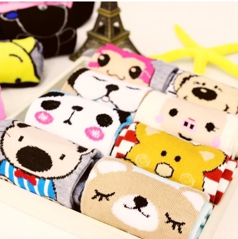 A038 lovely cartoon cotton socks high quality long design 30 pairs/lots free shipping