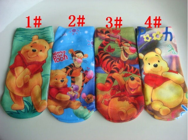 A1105  baby girls cotton socks Cartoon design kids sneaker socks fit 2-15yrs 12pcs/lot more colour  free shipping