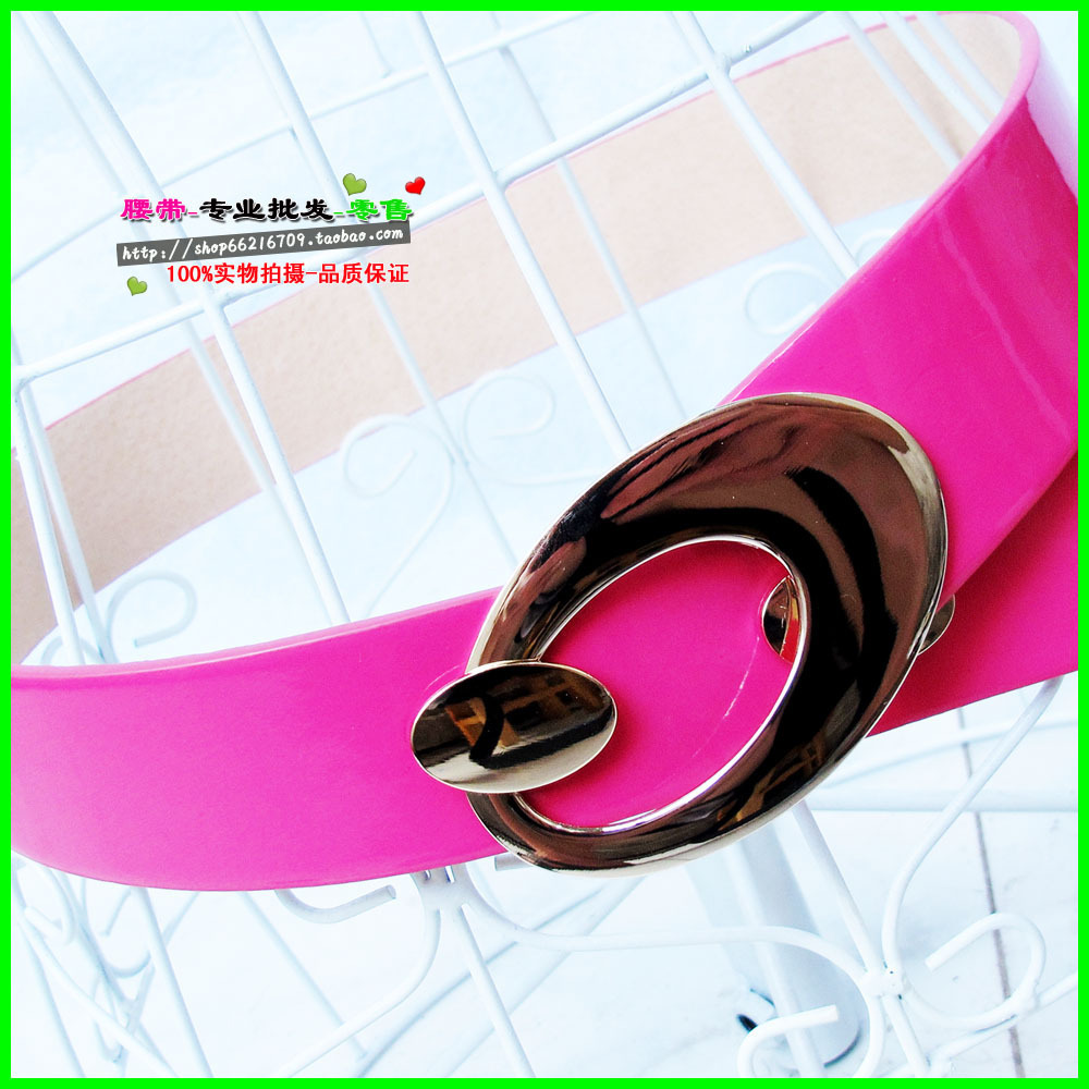 A25 fashion genuine leather belt cummerbund japanned leather female all-match pigskin strap decoration