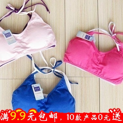 A582 sexy female spaghetti strap halter-neck lacing push up underwear belt pad bikini tube top tube top vest