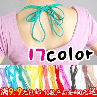 A905 candy color pectoral girdle bra belt home female summer underwear belt cotton halter-neck shoulder strap