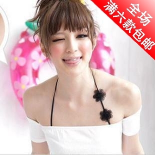 A906 fashion lace flower halter-neck pectoral girdle invisible shoulder strap spaghetti strap clothes accessories female