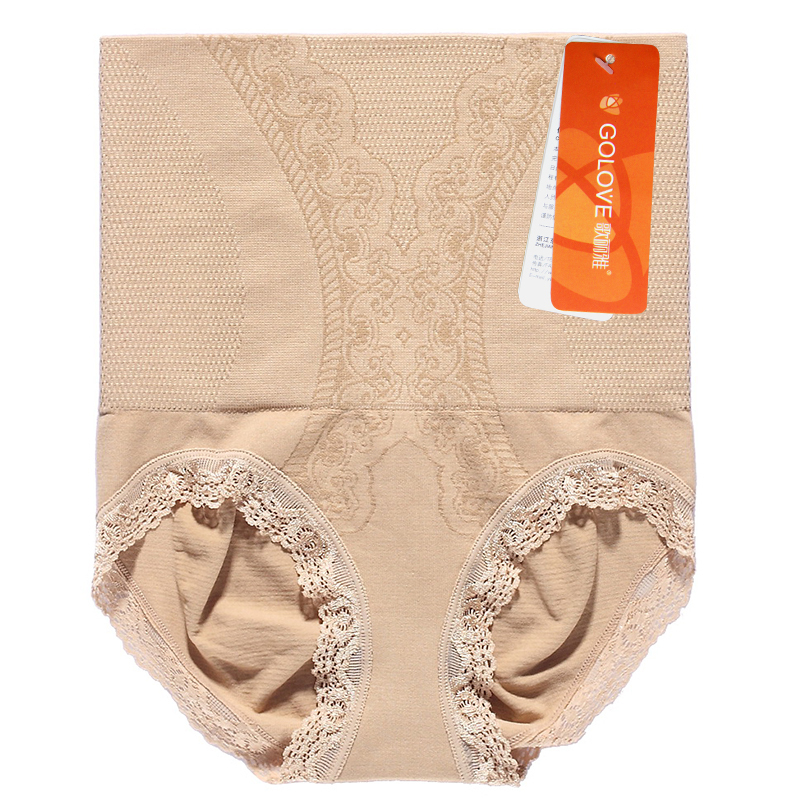 Abdomen drawing butt-lifting  beauty care body shaping high waist lace briefs