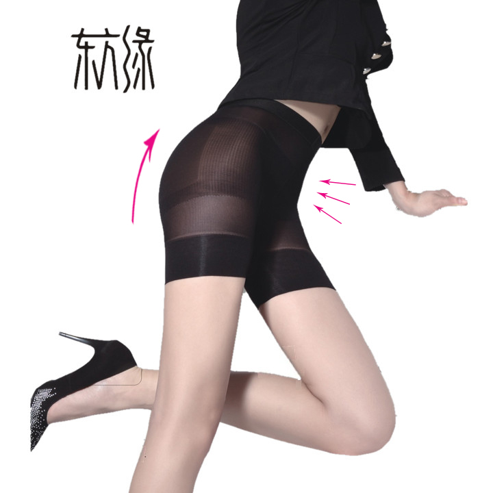 Abdomen drawing butt-lifting legging puerperal body shaping pants in high waist safety pants thin