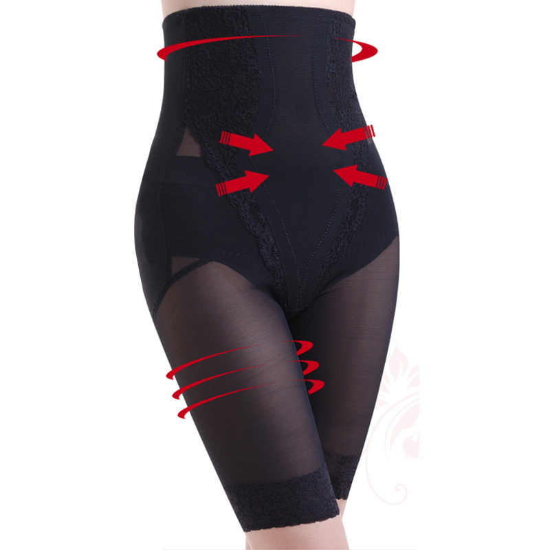Abdomen drawing pants body shaping pants thin seamless high waist abdomen drawing panties female puerperal butt-lifting body