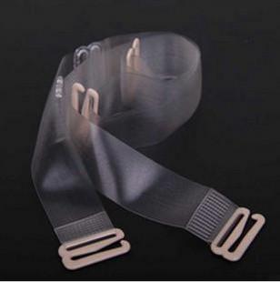 Adjustable underwear bra transparent shoulder strap broadened 18mm