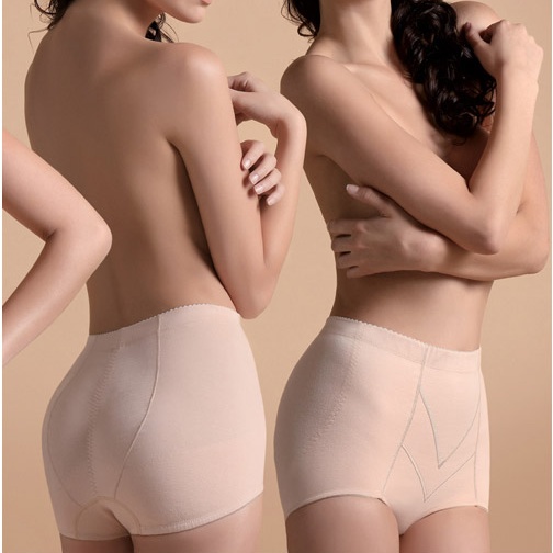 Adorer cotton spandex light plastic pants high waist short legs plastic pants black skin color am33582